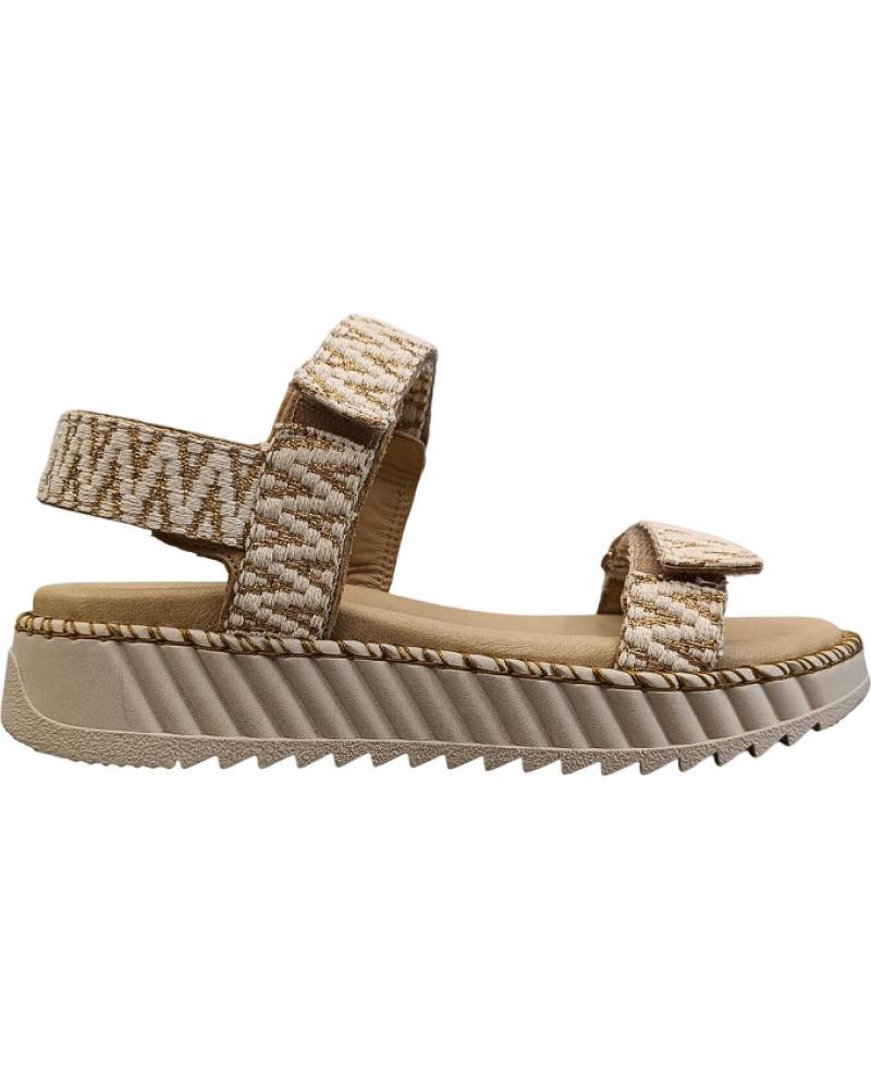 SANDALIAS PLATAFORMA HELLO COMFORT 6019 BEIGE BEIGE
