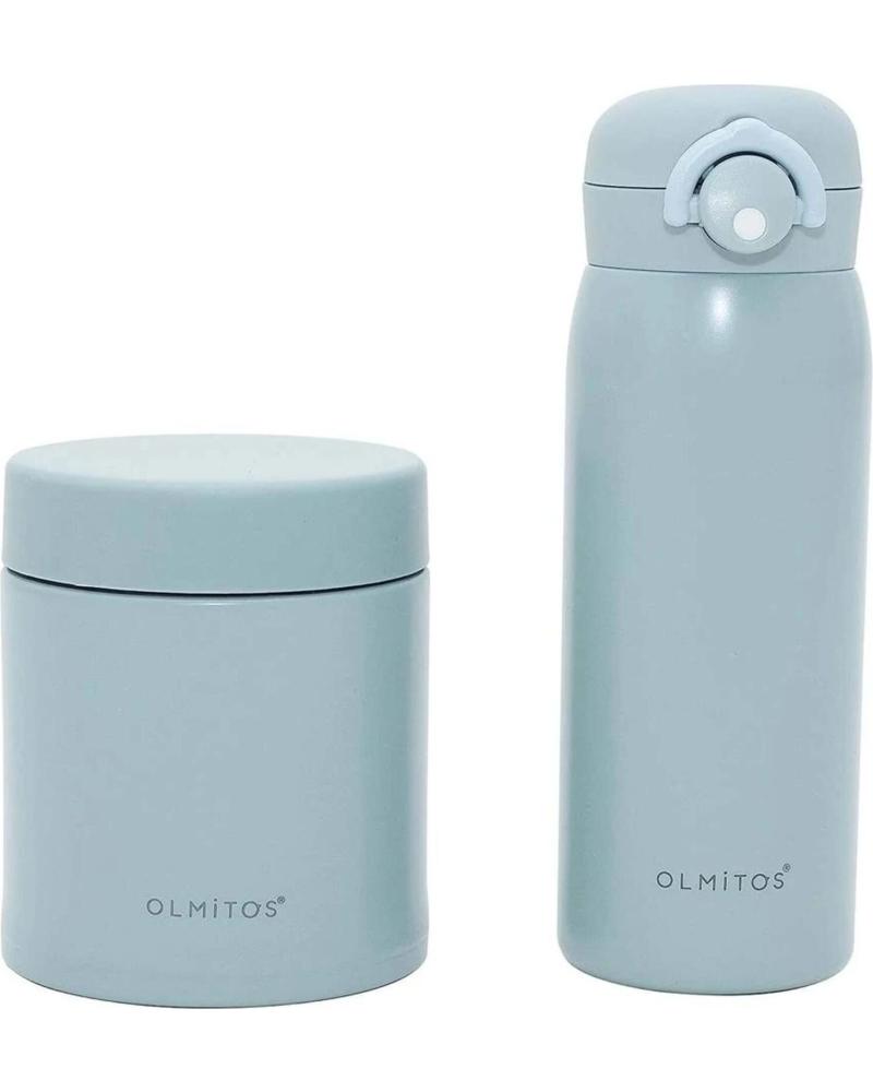 SET TERMO COMIDA Y BOTELLA TÉRMICA OLMITOS PARA BEBÉS VERDE VERDE