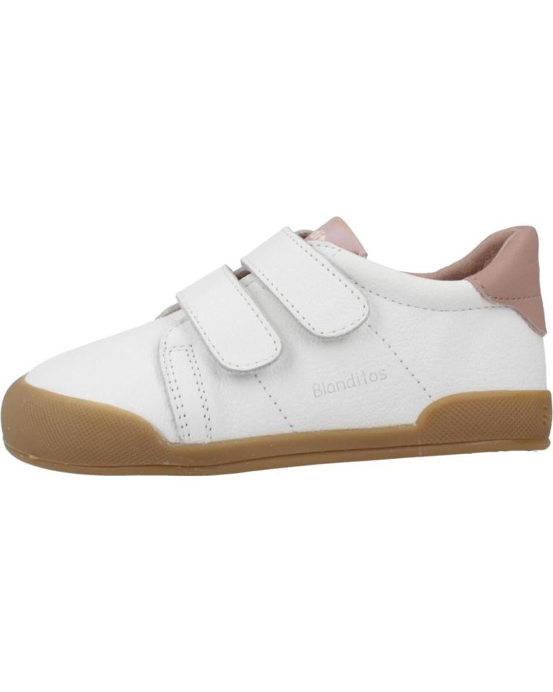 ZAPATILLAS INFANTILES BLANDITOS LONDRESBD CIERRE VELCRO BLANCO ROSA ROSA
