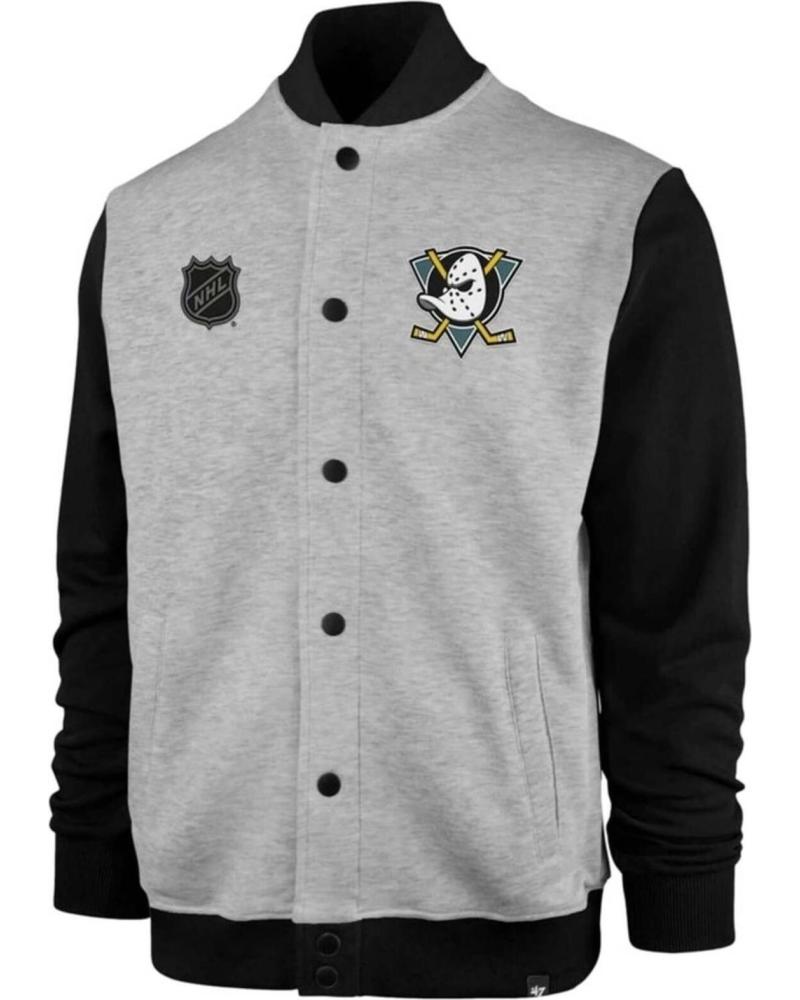 CHAQUETA BOMBER PETUSCO ANAHEIM DUCKS NEGRO