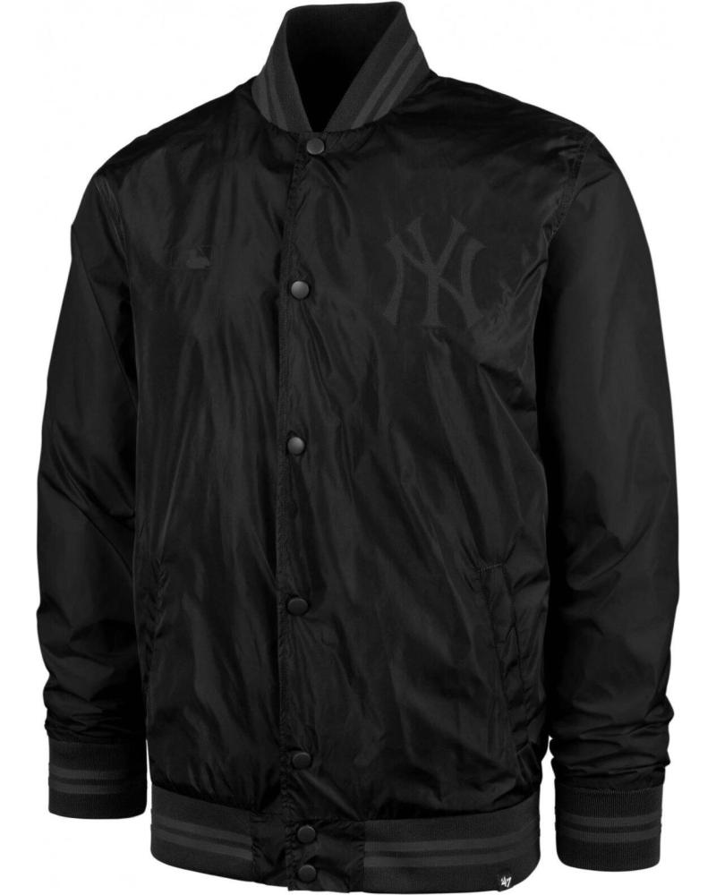 CHAQUETA BOMBER PETUSCO VARSITY NEGRO