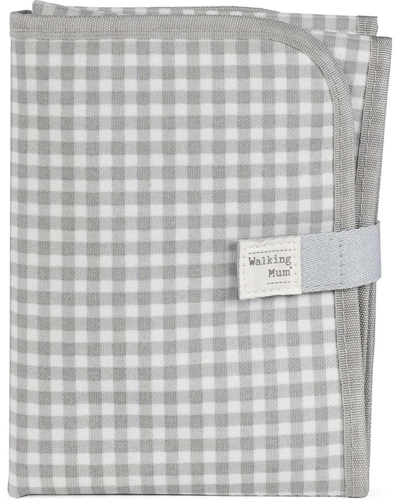 CAMBIADOR PORTÁTIL WALKING MUM CUADROS VICHY GRIS REF 826584