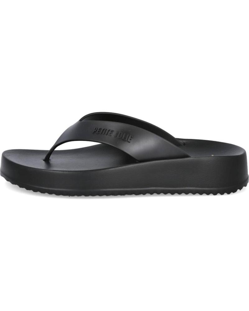 L&R SHOES CHANCLAS DE DEDO PJ6818 NEGRAS CON PLATAFORMA NEGRO