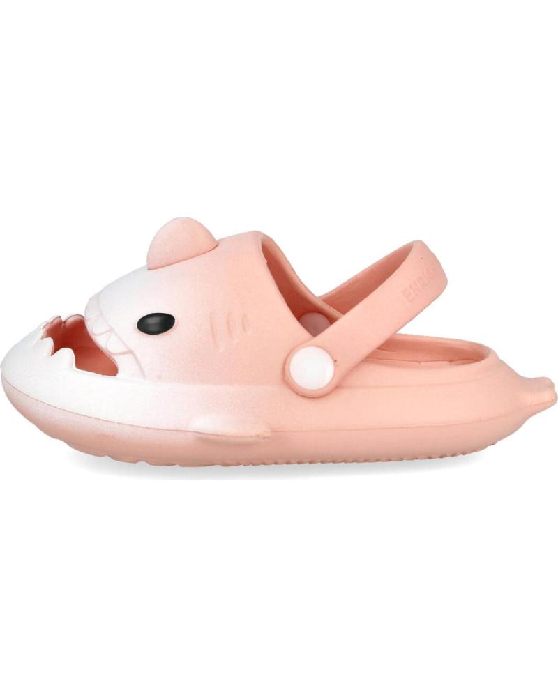 CHANCLAS DE PLAYA L&R SHOES PARA NIÑA DISEÑO TIBURÓN ROSA ROSA