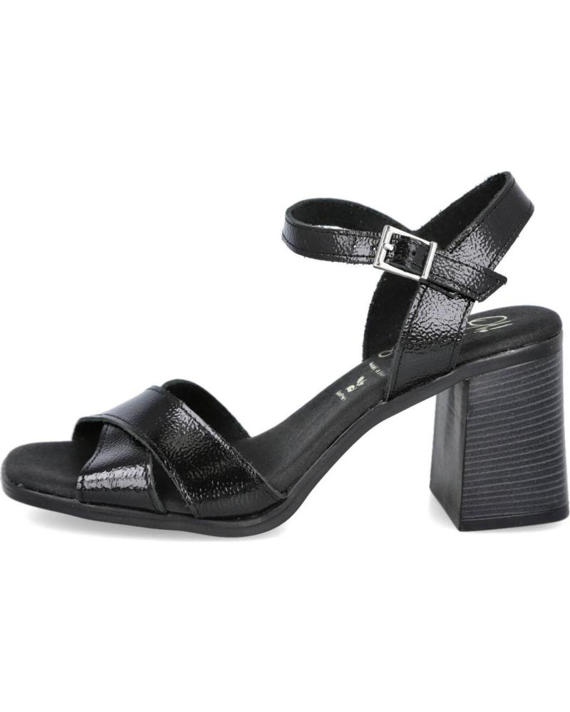 SANDALIAS DE TACÓN OH MY SANDALS 5620 CRUZADAS DUNA NEGRO DUNA NEGRO