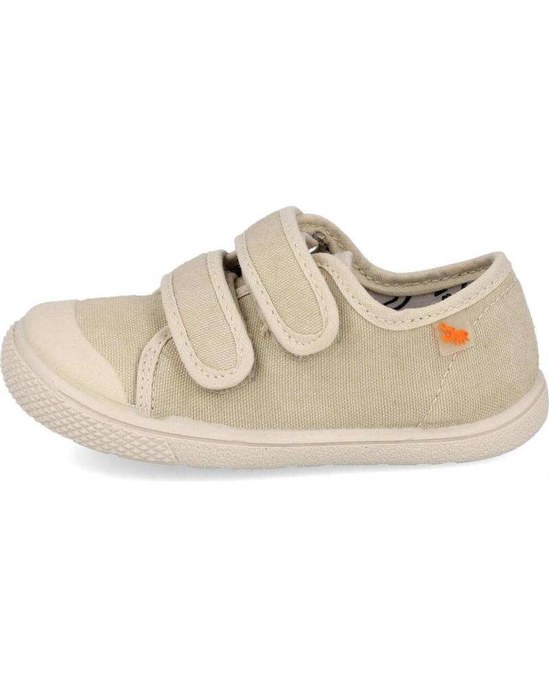 ZAPATILLAS BAREFOOT FLEXIBLES VUL-LADI 8197-558 DE LONA BEIGE PARA NIÑOS BEIG