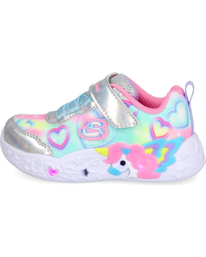 SKECHERS ZAPATILLAS NIÑA UNICORNIO LUCES MULTICOLOR MULTICOLOR