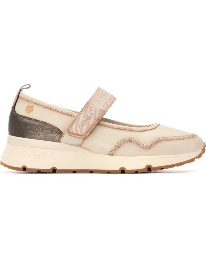 ZAPATILLAS MARY JANE CARMELA 162515 BEIGE - CONFORT Y ESTILO BEIGE