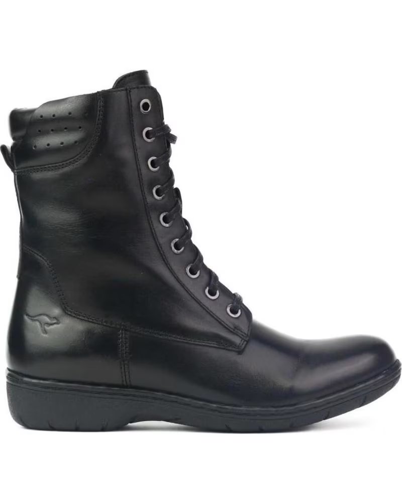 Kangaroos Bota Baja Senora Piel Negropiel Negro