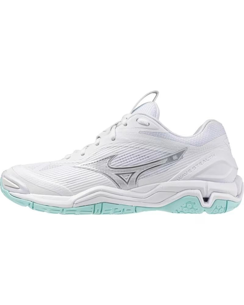Zapatillas Mizuno Wave Stealth 6 Blancas para Balonmano, Vóley y Bádminton Blanco