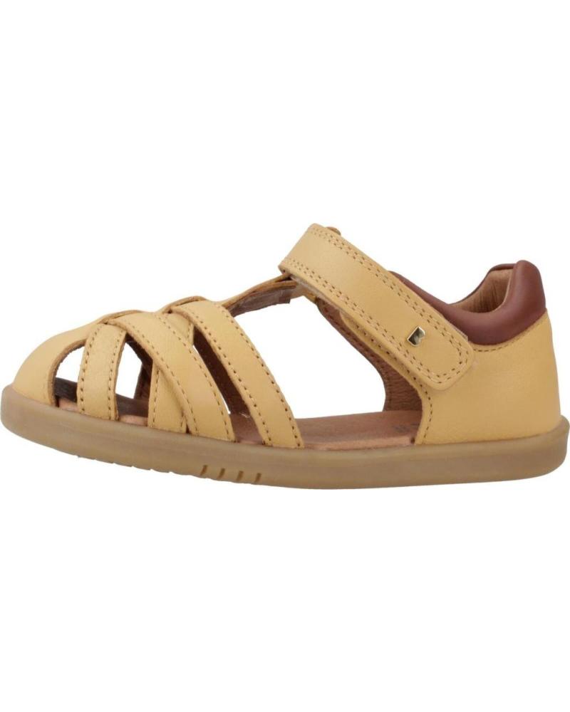 SANDALIAS BOBUX CROSS JUMP DE PIEL COLOR MARRÓN CLARO OAK CON CIERRE ADHERENTE OAK
