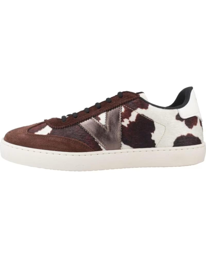 ZAPATILLAS VICTORIA BERLIN ANIMAL PRINT VACA MARRÓN