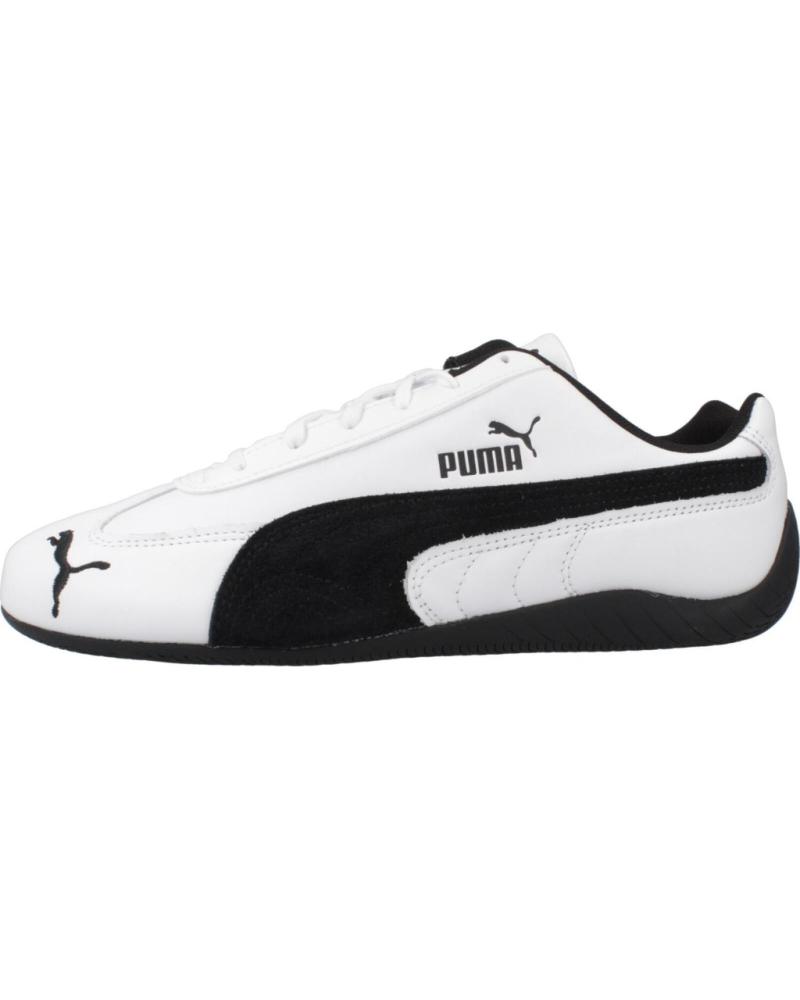 PUMA SPEEDCAT LTHR MOTORSPORT ZAPATILLAS BLANCAS CON FRANJA NEGRA BLANCO