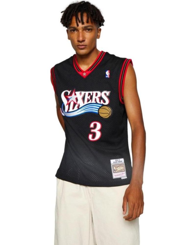 CAMISETA BALONCESTO MITCHELL & NESS ALLEN IVERSON SIXERS SWINGMAN 1176853 NEGRO