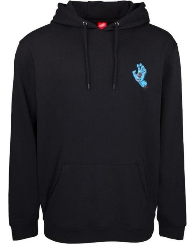 SUDADERA CON CAPUCHA SANTA CRUZ SCREAMING HAND CHEST NEGRA NEGRO