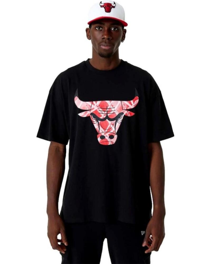 NEW ERA CAMISETA CHICAGO BULLS NBA INFILL LOGO OS TEE NEGRA NEGRO