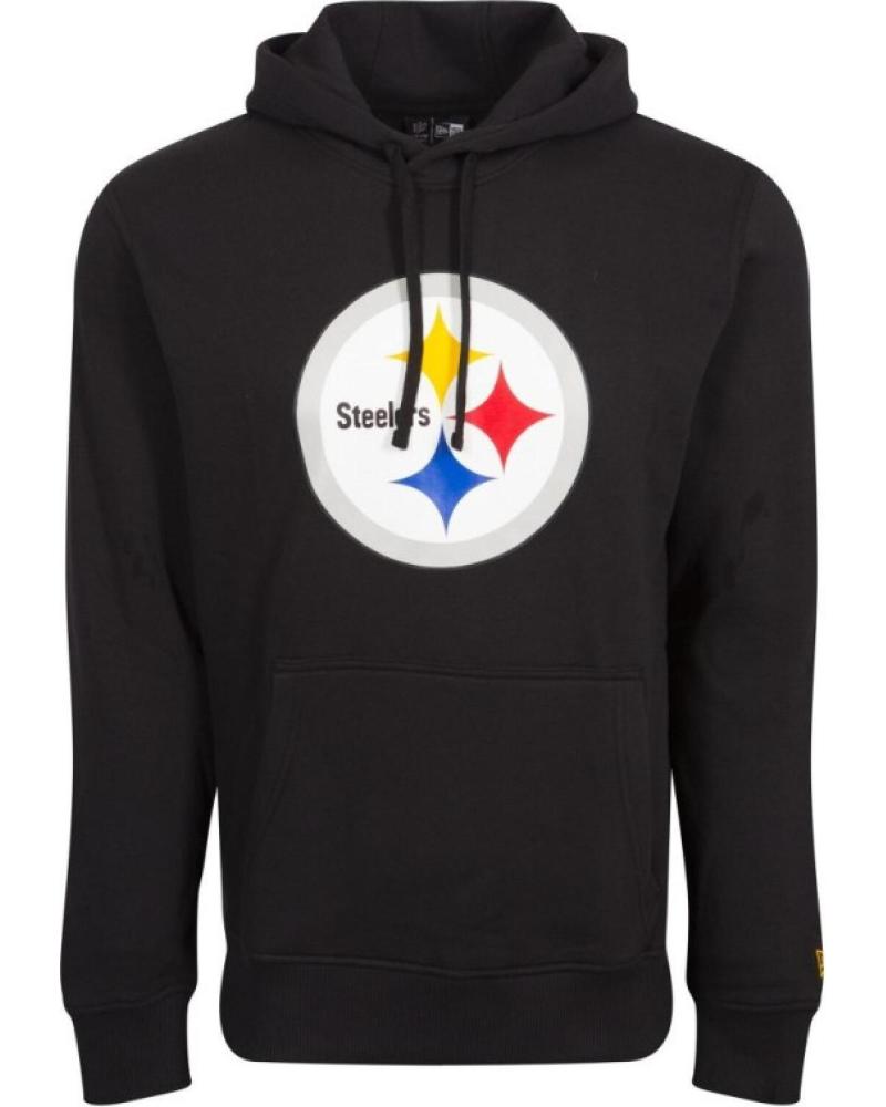 SUDADERA NEW ERA PITTSBURGH STEELERS TEAM LOGO PO HOODIE 1178277 NEGRO