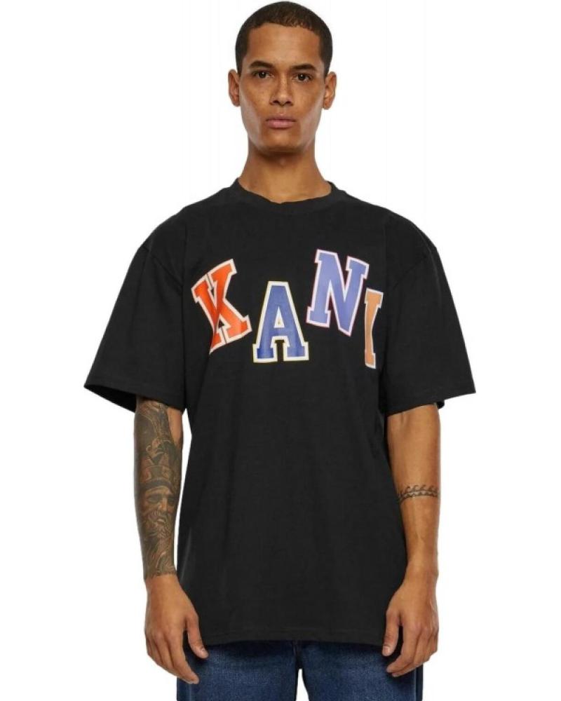 CAMISETA KARL KANI WOVEN SIGNATURE LOGO NEGRA REF 1177830 NEGRO