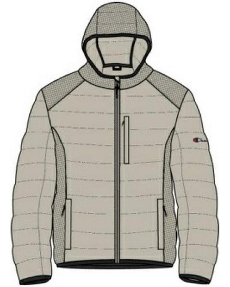 CHAQUETA ACOLCHADA CON CAPUCHA CHAMPION ESSENTIAL PADDED 1178126 BEIGE