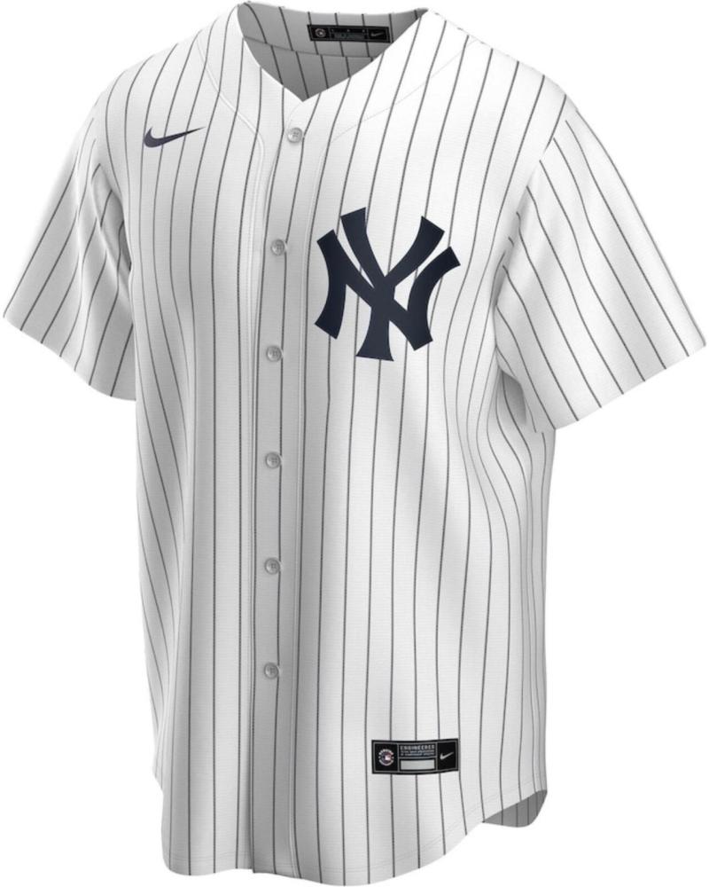 CAMISETA BÉISBOL NIKE NEW YORK YANKEES PINSTRIPE BLANCO