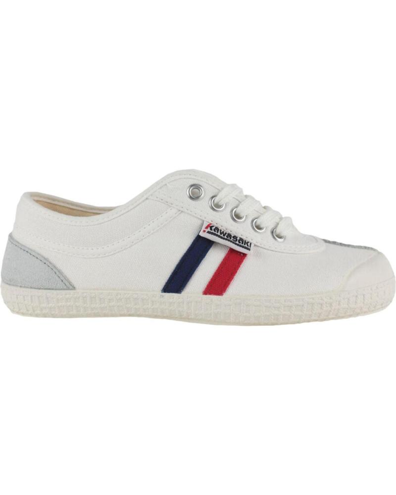ZAPATILLAS LONA UNISEX KAWASAKI RETRO 23 K2301W BLANCA 01W WHITE RETRO