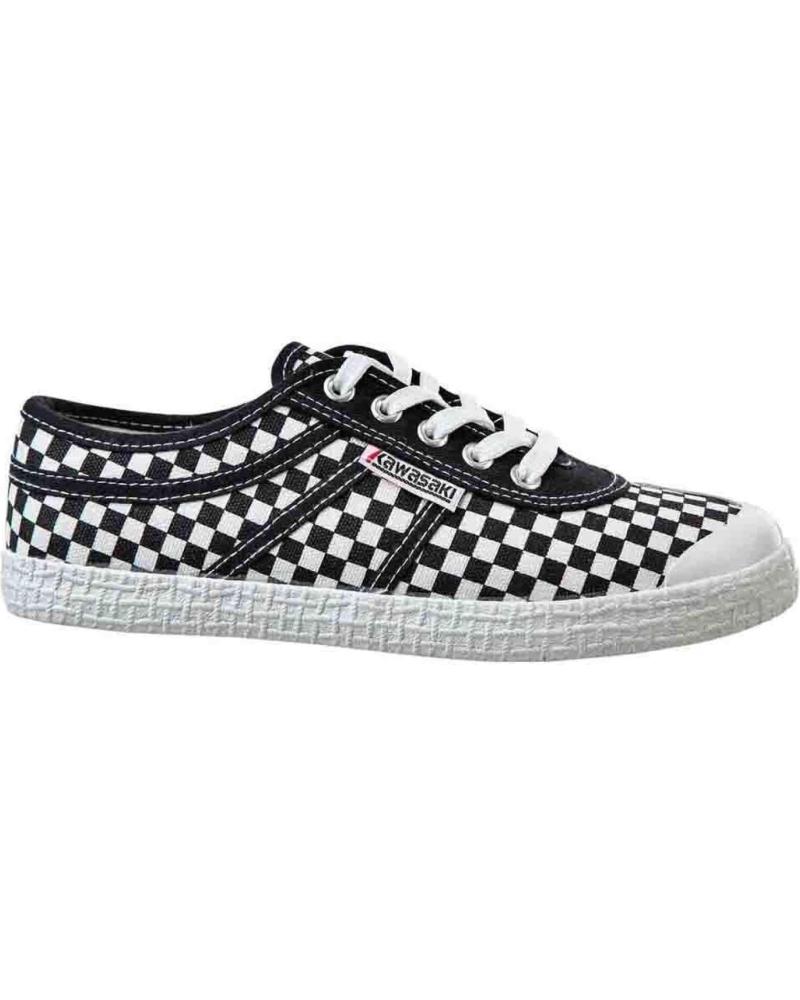 ZAPATILLAS KAWASAKI K-PLAYERS STAR CANVAS K192029 8004 CUADROS BLANCO Y NEGRO 8004 SQUARE