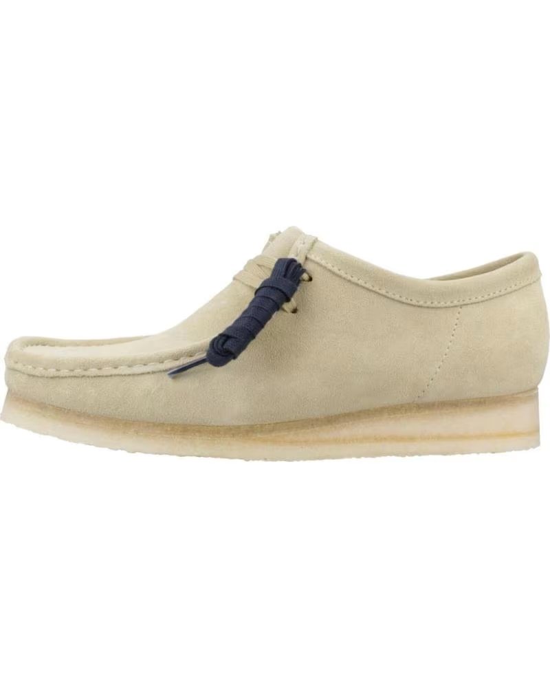 Clarks Zapatos Informales de Hombre Wallabee Maple Beis