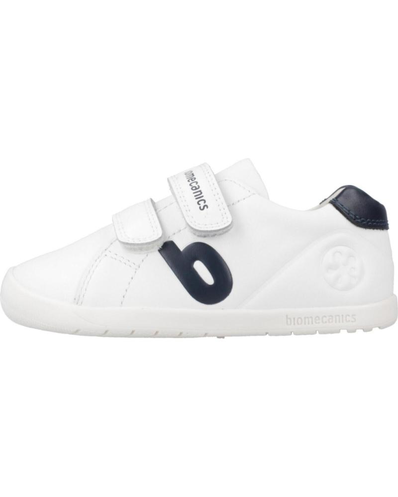 ZAPATILLAS BIOMECANICS NIÑO PIEL VELCRO BLANCO Y AZUL BLNOCN