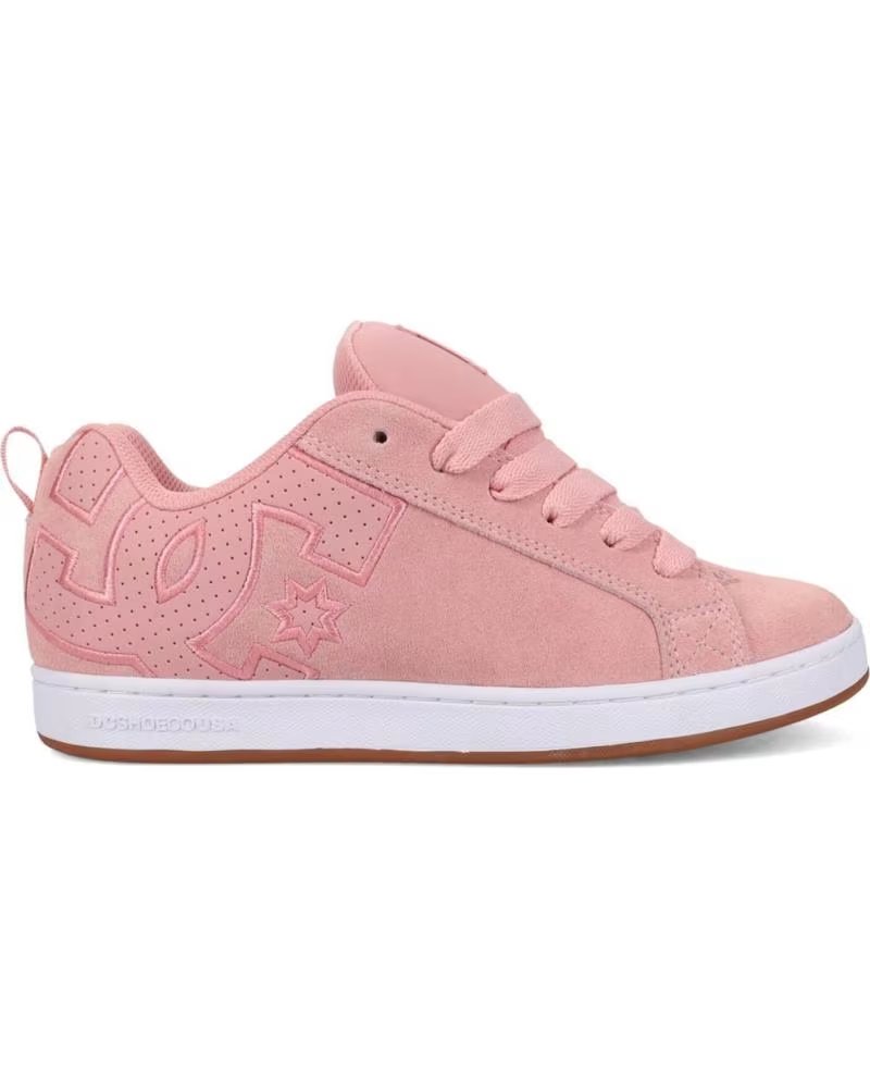 Zapatillas Dc Shoes Court Graffik Rosa y Blanco