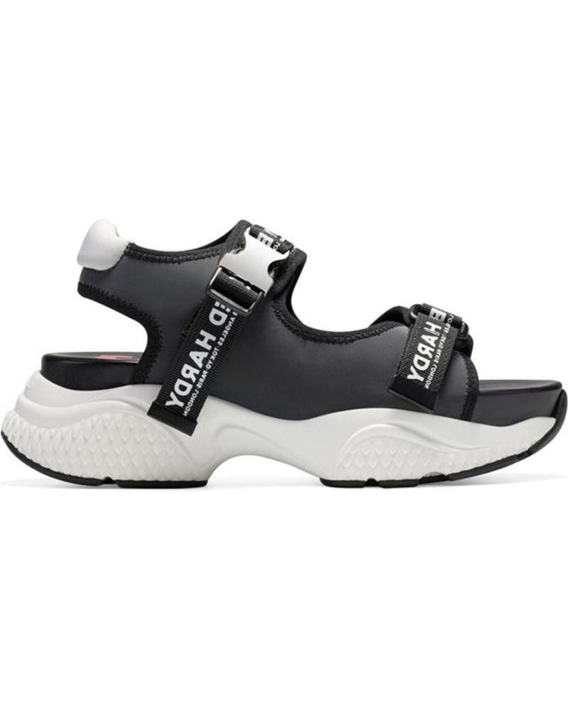 SANDALIAS ED HARDY AQUA SANDAL GRIS CARBÓN IRIDISCENTE GRIS CARBON