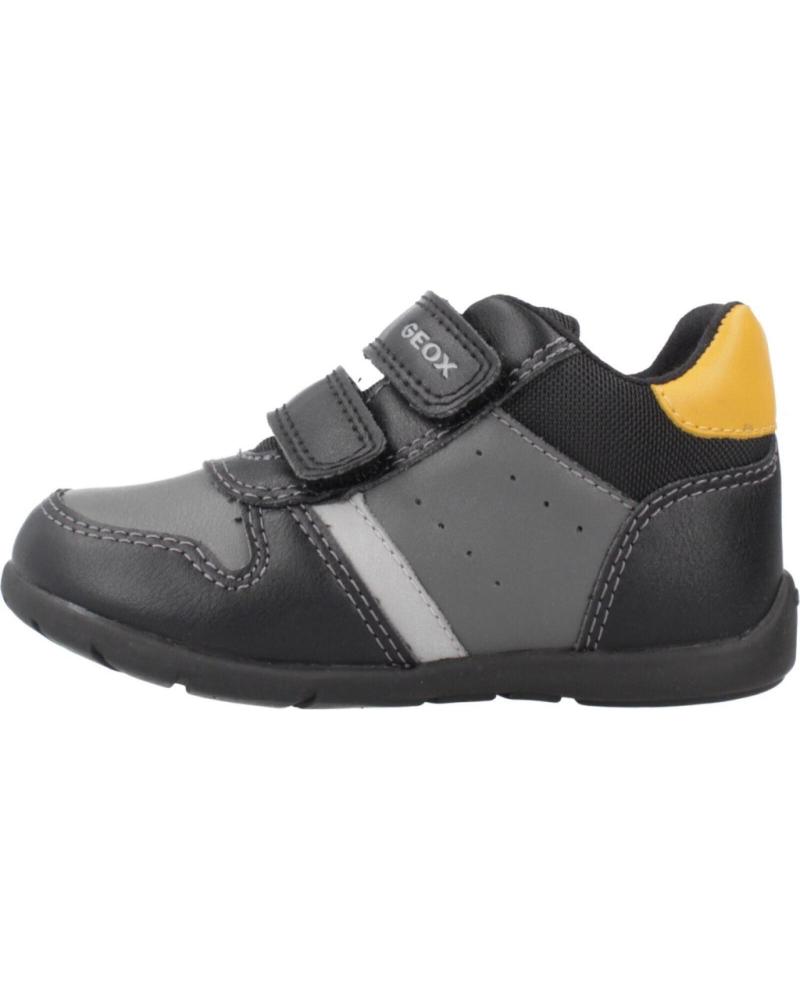 ZAPATILLAS GEOX ELTHAN BOY NEGRAS CON CIERRE ADHERENTE C9B2Q C9B2Q