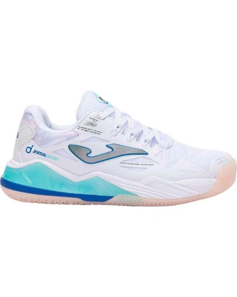 Zapatillas de Padel Joma Spin Lady 2532 para Mujer Blanco