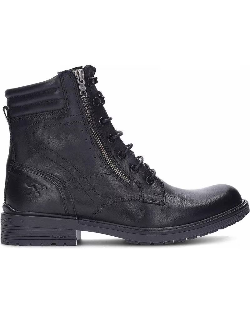 Kangaroos Botas de Hombre 967-11 de Piel Negro