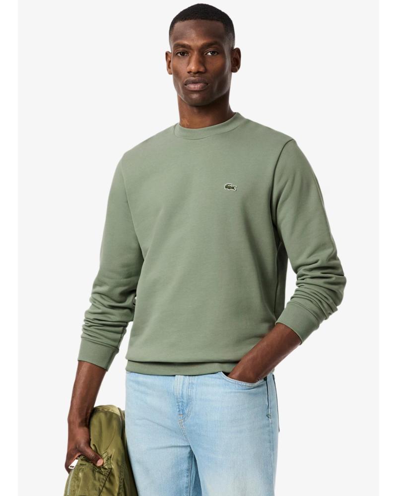 SUDADERA LACOSTE KAKI PARA HOMBRE KAKI