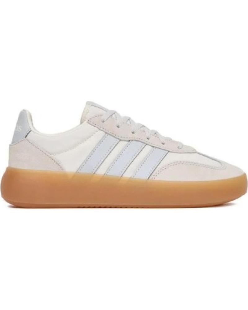 ADIDAS BARREDA DECODE J JR0760: ZAPATILLAS CASUALES CON SUELA CARAMELO BLANCO
