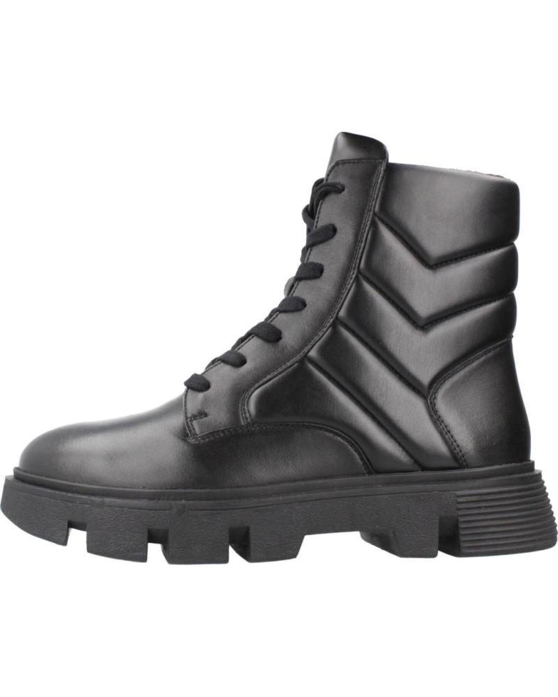 BOTAS GEOX D VILDE C9999 NEGRAS CON PLATAFORMA Y CORDONES C9999