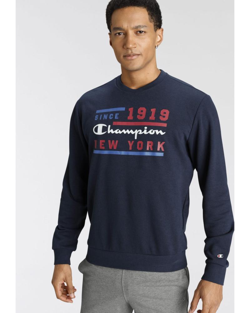SUDADERA CHAMPION EST. 1919 NEW YORK AZUL MARINO AZUL
