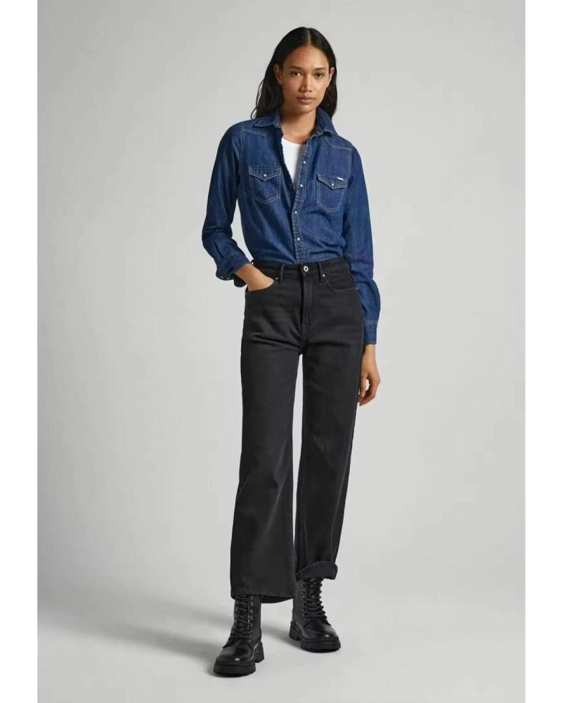 PEPE JEANS CAMISA VAQUERA RHONDA AZUL ÍNDIGO PARA MUJER AZUL