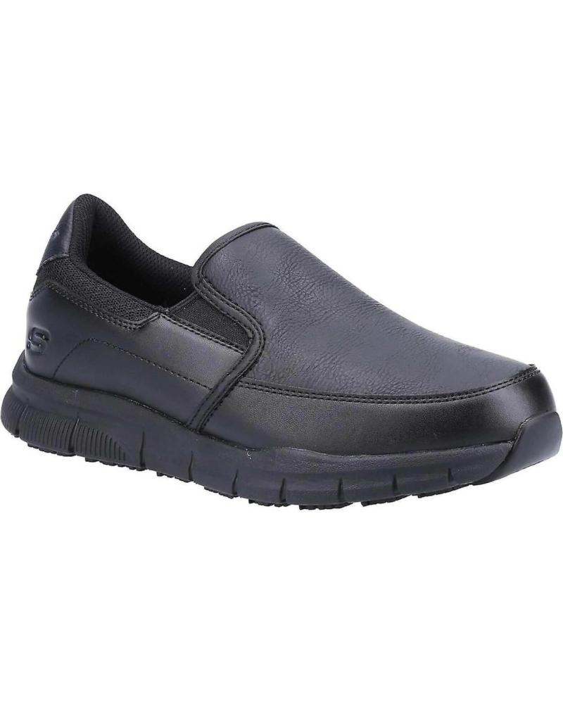 ZAPATILLAS SLIP-ON SKECHERS CASUAL NEGRAS NEGRO