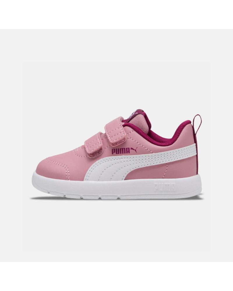 PUMA COURTFLEX V3 ROSA - ZAPATILLAS DEPORTIVAS CON VELCRO PARA BEBÉ Y NIÑA | MODELO I25 REF. 310252-07 MULTICOLOR