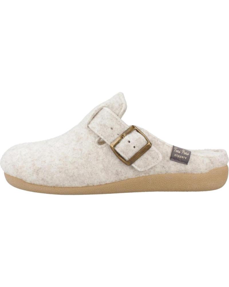 ZUECO TONI PONS MIMA-FP DE FIELTRO BEIGE CRUDO