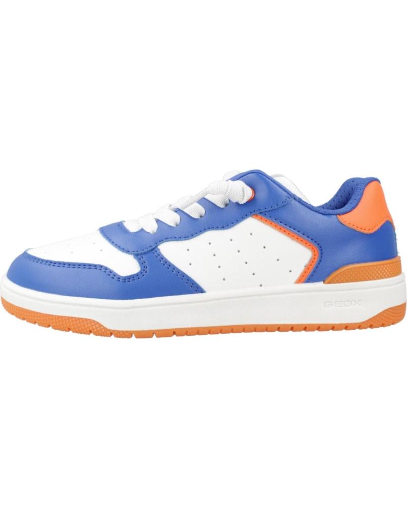 GEOX J WASHIBA C0685 - ZAPATILLAS CASUAL BLANCO Y AZUL PARA NIÑO C0685