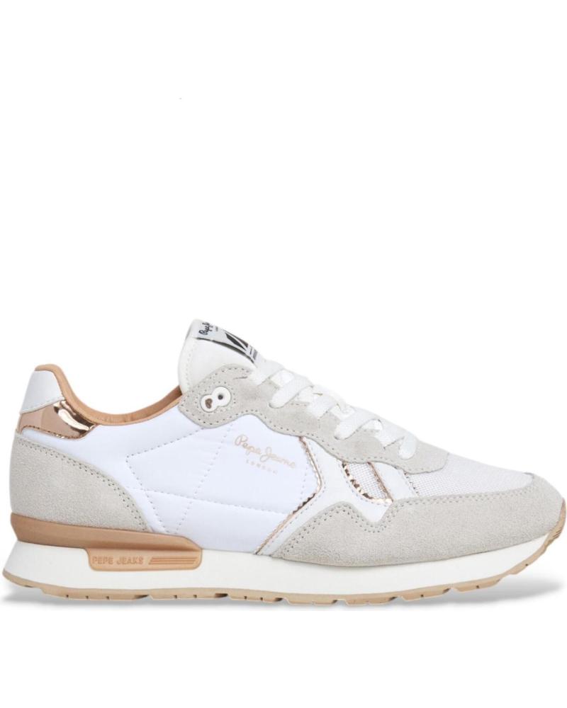 ZAPATILLAS CASUAL PEPE JEANS PLS400004 MUJER BLANCAS BLANCO