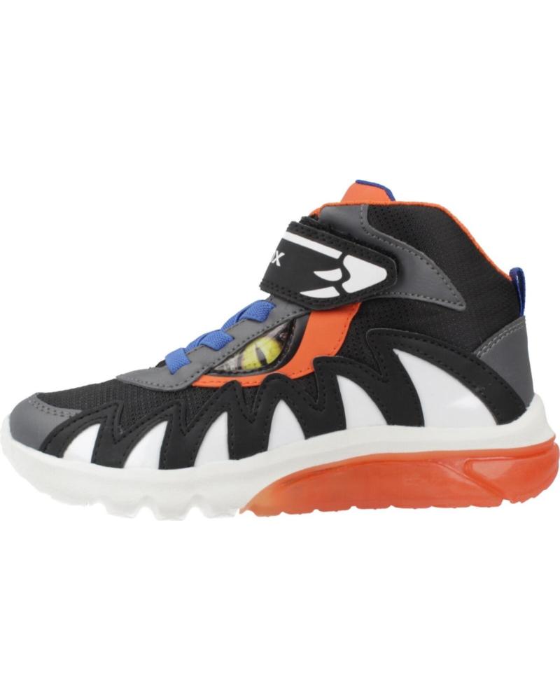 GEOX J CIBERDRON BOY C0038 - ZAPATILLAS CASUAL NEGRAS C0038