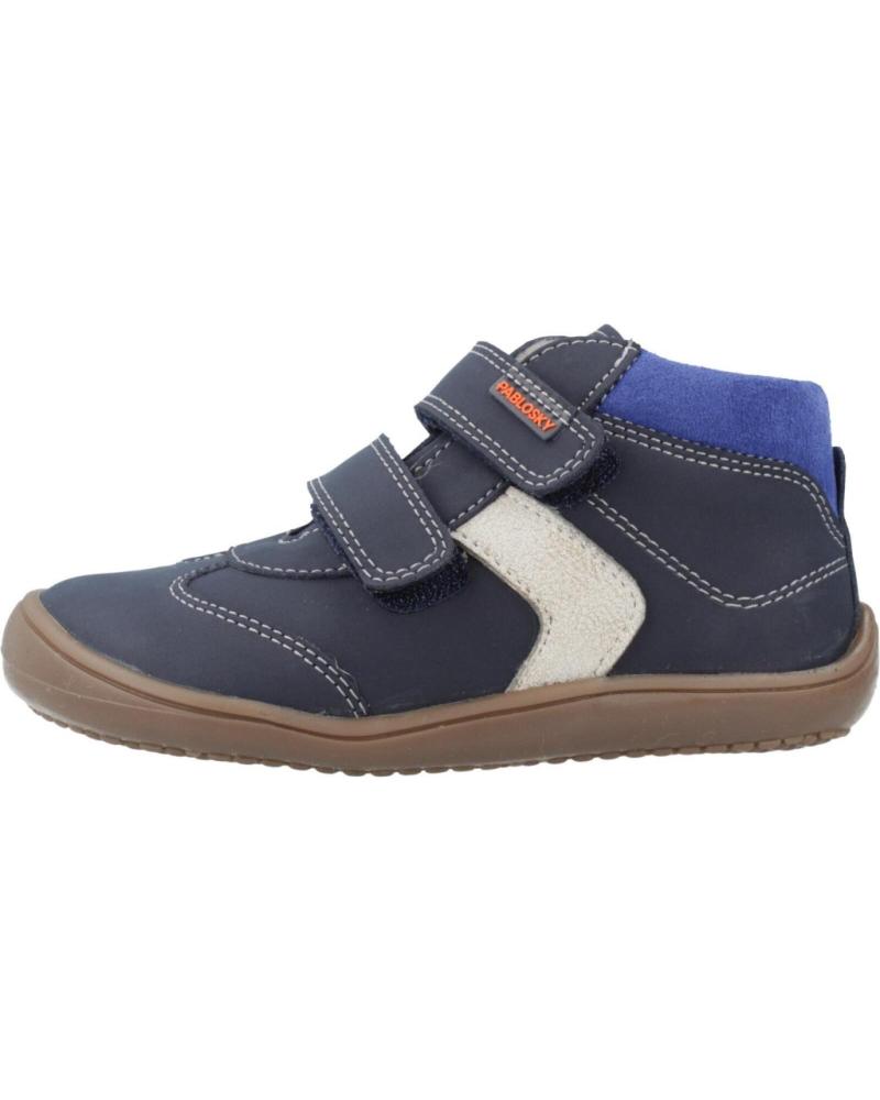 PABLOSKY BOTAS BAREFOOT 064224 CON VELCROS AZUL MARINO MARINO