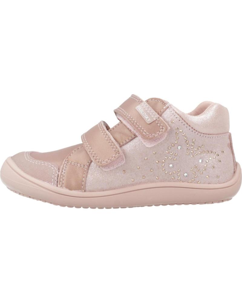PABLOSKY ZAPATILLAS BAREFOOT 064570P ROSA CON DOBLE VELCRO ROSA
