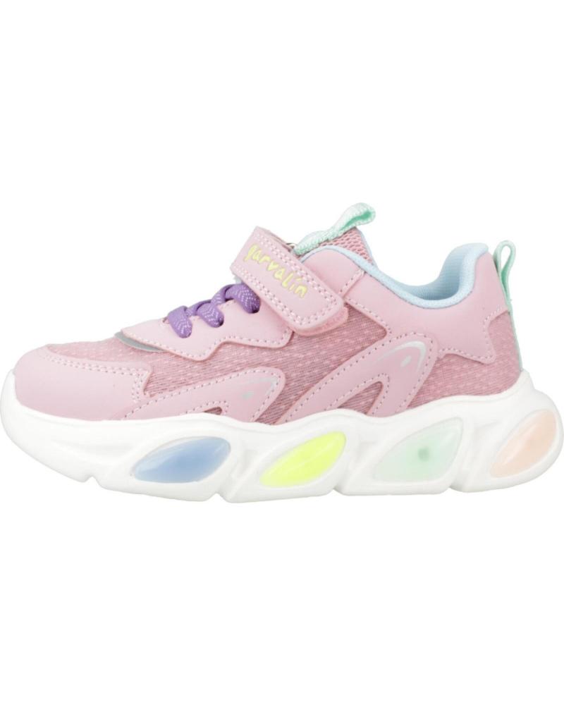 ZAPATILLAS DEPORTIVAS INFANTILES GARVALIN CON LUCES - ROSA ROSA