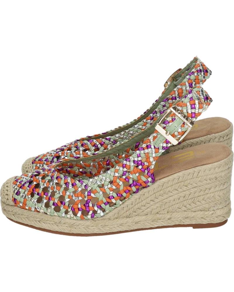 SANDALIAS DE CUÑA ETIKA 10126 MULTICOLOR MULTICOLOR