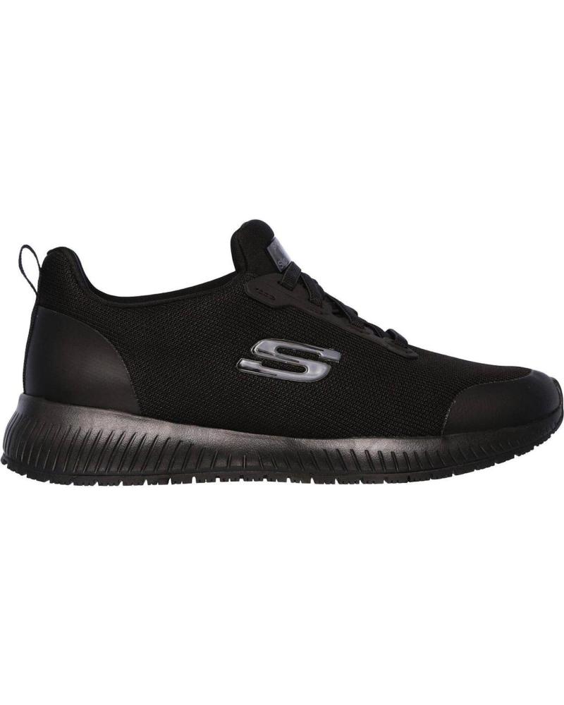 SKECHERS SQUAD SR - ZAPATILLAS DE TRABAJO ANTIDESLIZANTES NEGRO
