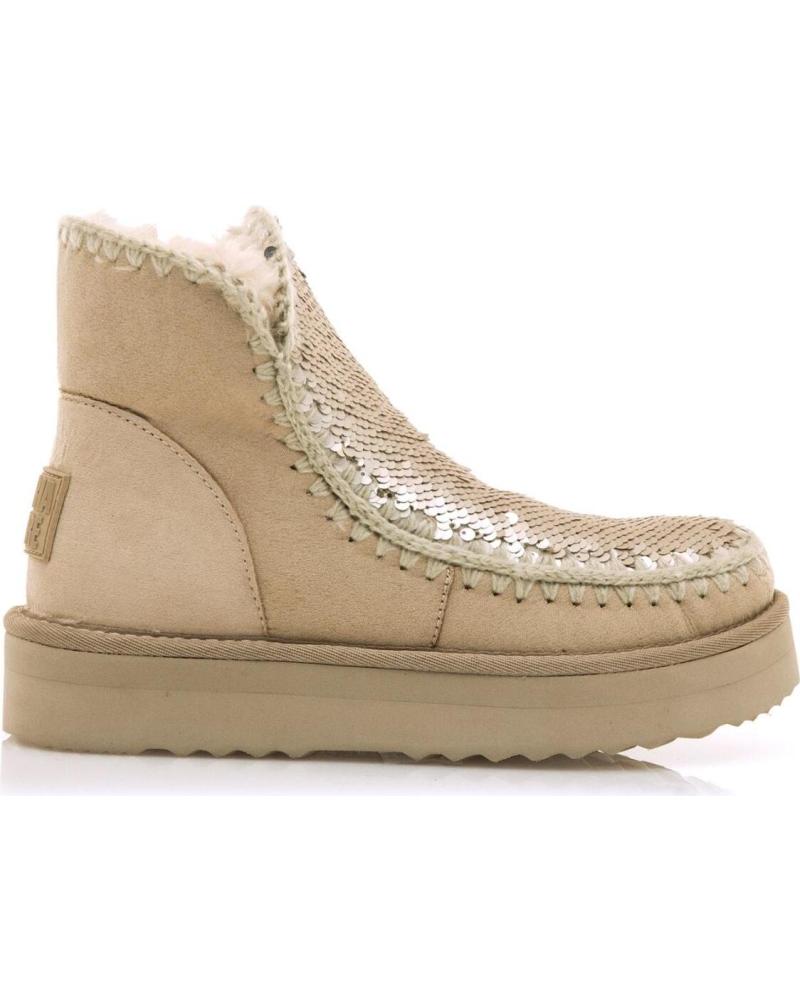 BOTINES DE INVIERNO MARIA MARE 63559 BEIGE CON FORRO CÁLIDO BEIGE